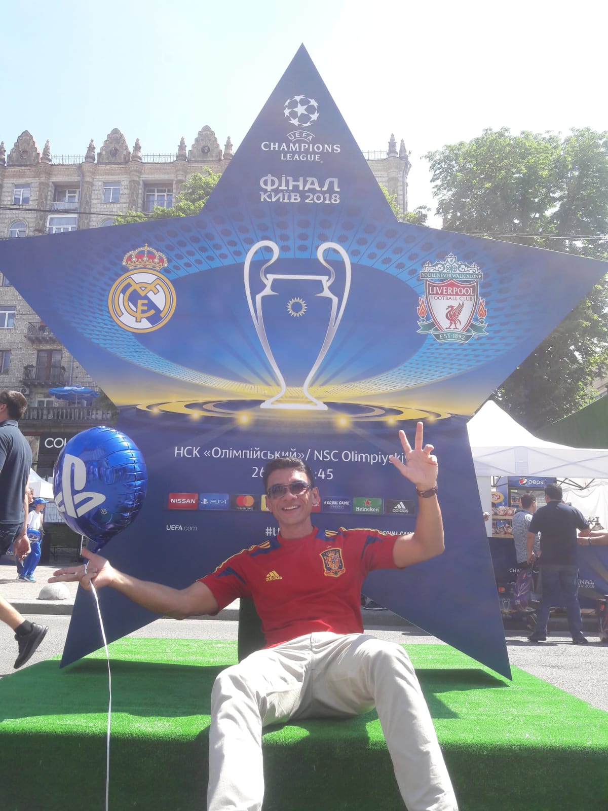 Estrela oficial Real Madrid x Liverpool — Final Kyiv 2018