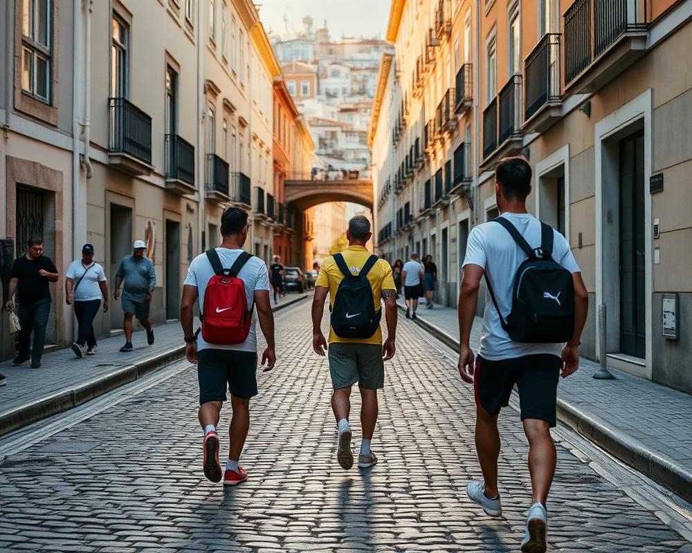 Atletas em Lisboa
